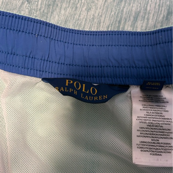POLO RALPH LAUREN swim trunks. Large. Lined. - Picture 3 of 9